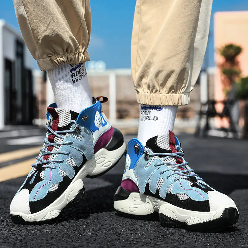 High-Top Basketball Shoes with Shock Absorption (Men's)