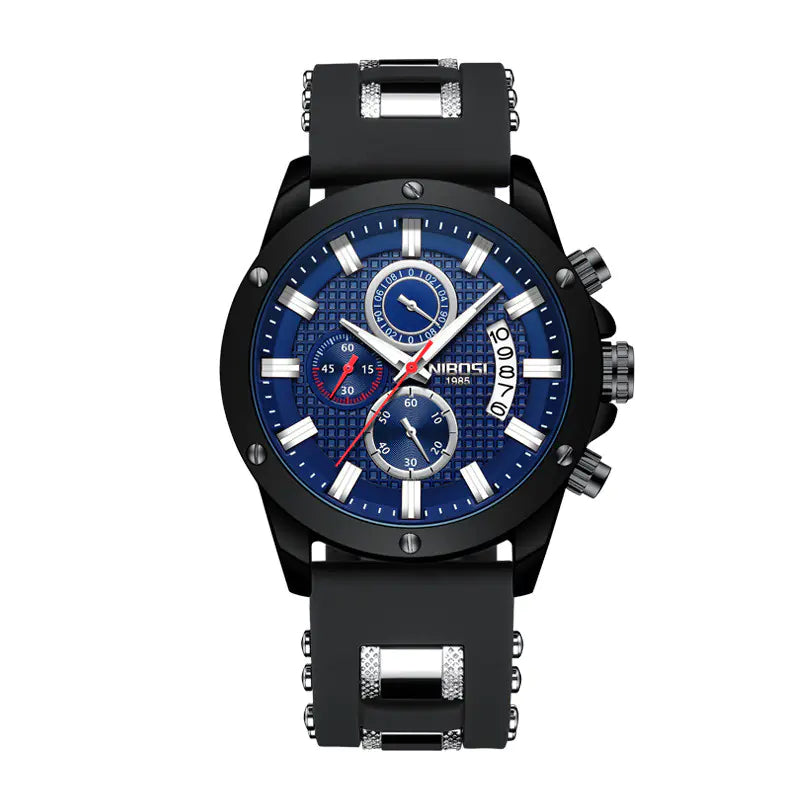 Three-Eye Quartz Chronograph Watch