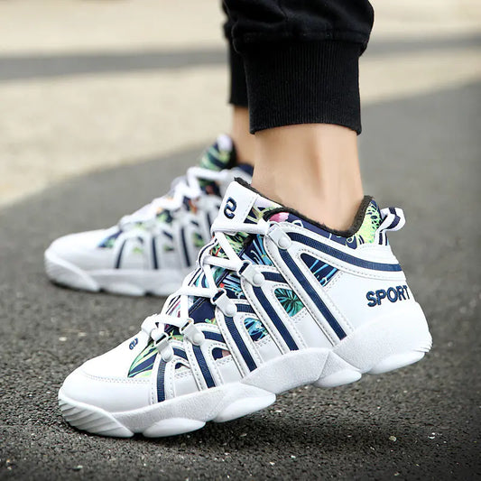 Winter Basketball Sneakers for Couples - Trendy Casual Shoes