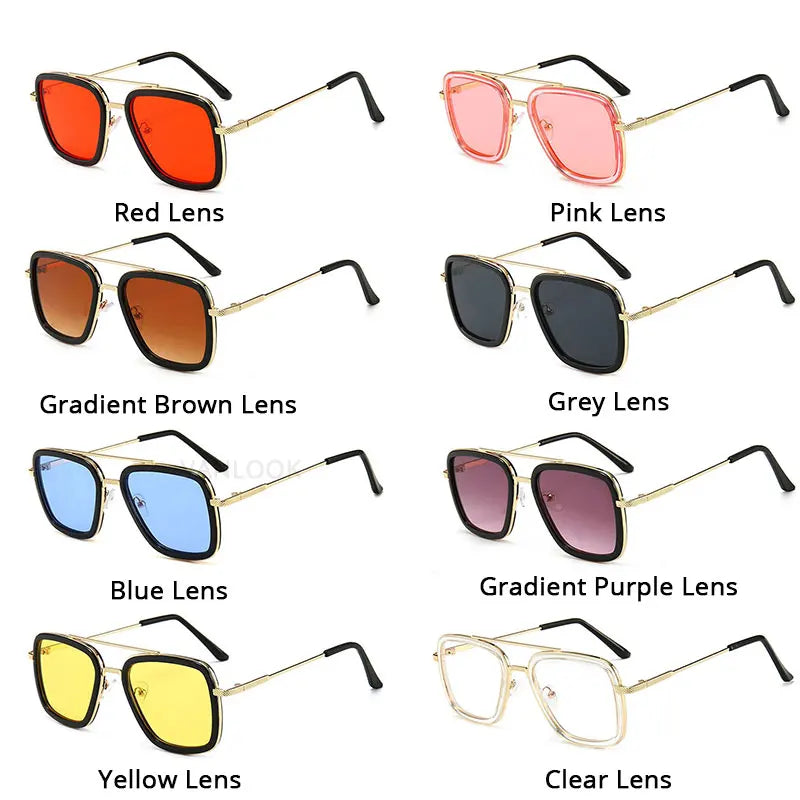 Sun Glasses Steampunk For Kid Boys Metallic Frame Sunglasses Popular Fashionable Sunglasses hip hop Sunglasses For Children