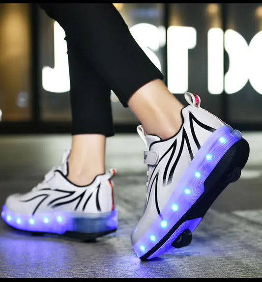 Colorful LED Skating Shoes for Men, Women, and Kids