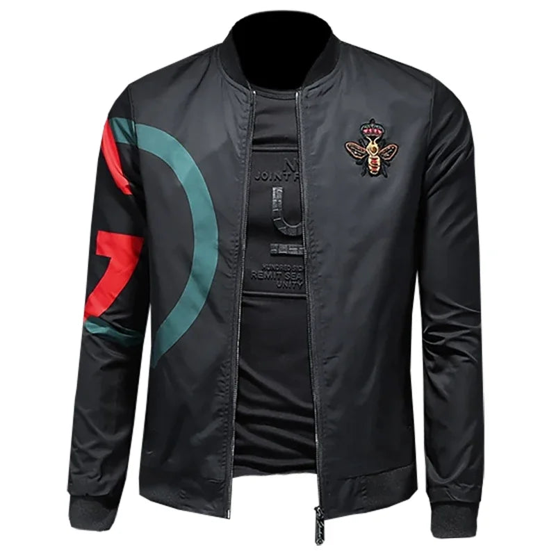 New Spring and Autumn Round Neck Baseball Jacket Men's Jacket Luxury Fashion Designer Casual Slim fit Coat  bomber jacket men