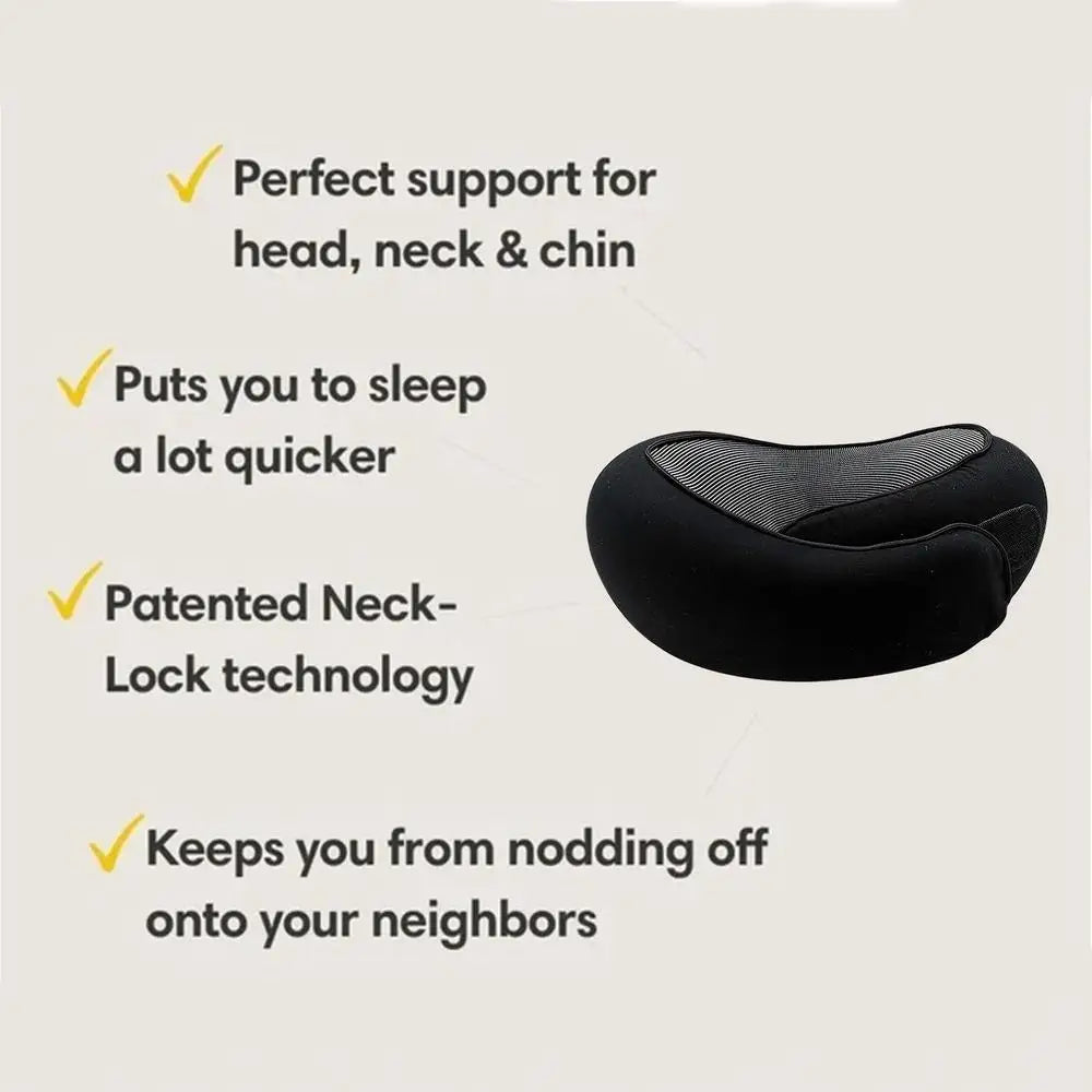 Memory Foam Neck Pillow Neck Support Pillow With Head Cushion Support Camping Neck Protect Soft Memory Foam Head Support