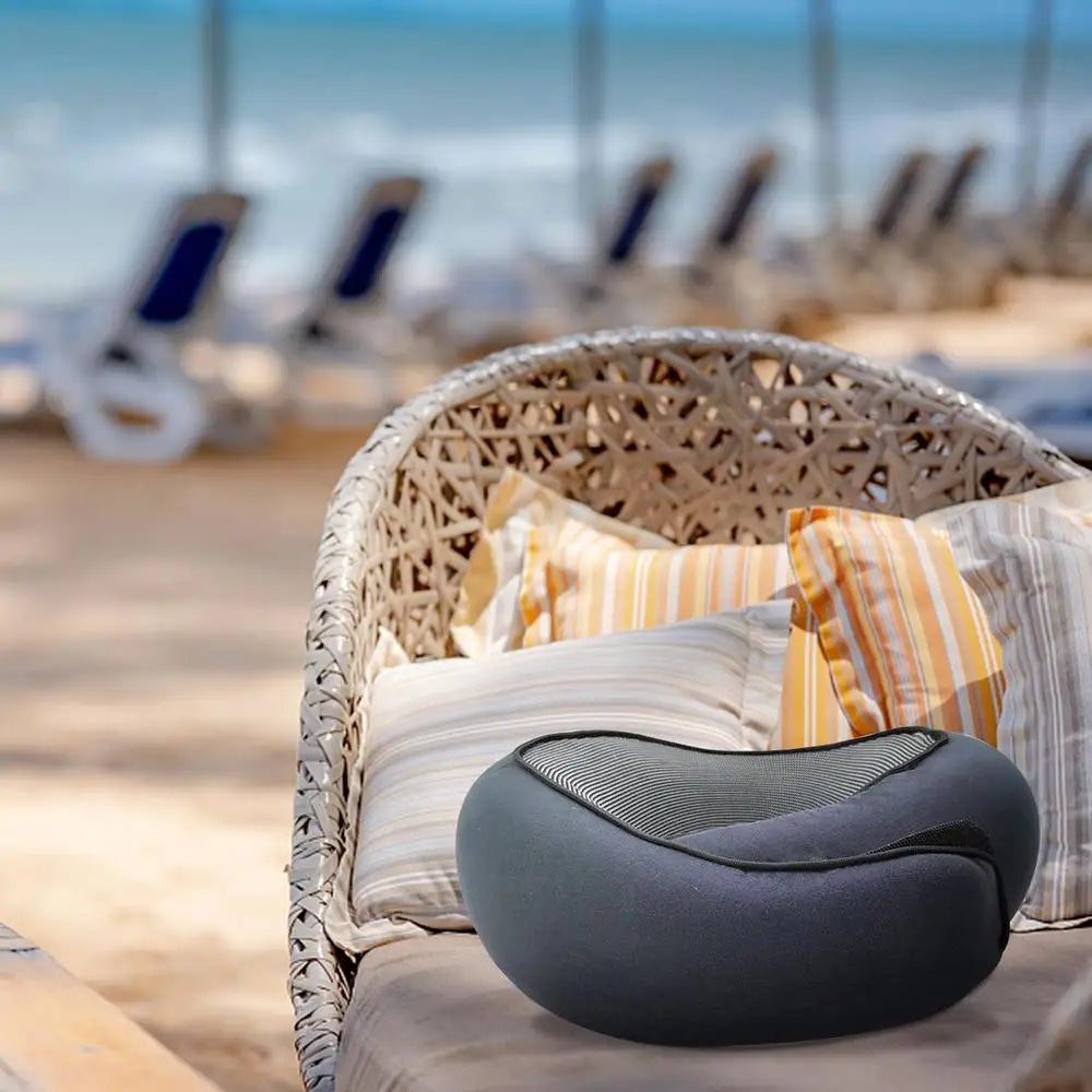 Memory Foam Neck Pillow Neck Support Pillow With Head Cushion Support Camping Neck Protect Soft Memory Foam Head Support