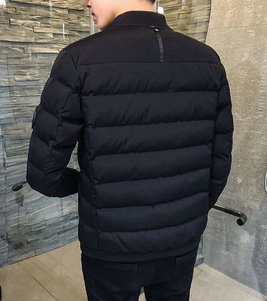 Baseball Jacket Man Warm Winter Quilted Padded Coat for Men Thick Luxury Padding Stylish Korean Reviews Many Casual Cheap Sale