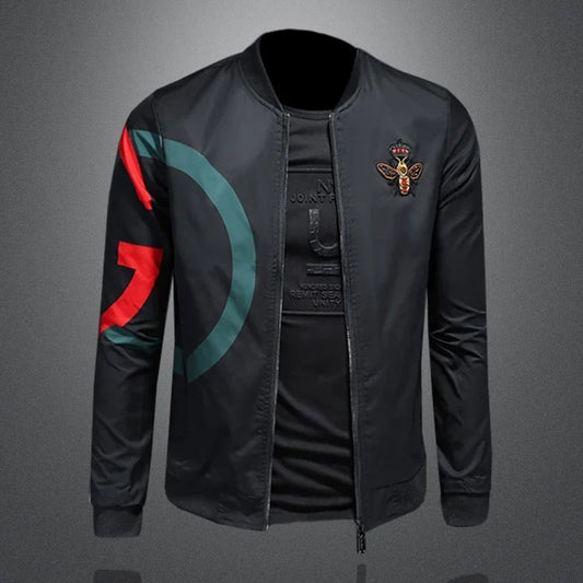 New Spring and Autumn Round Neck Baseball Jacket Men's Jacket Luxury Fashion Designer Casual Slim fit Coat  bomber jacket men