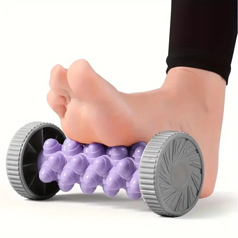 Foot Massager Massage Roller Yoga Massage Ball Plantar Fascia Roller Muscle Relaxation Care Plastic Manual Foot Massager