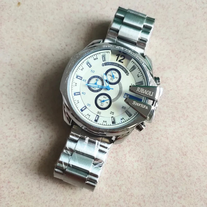 Top Brand Chronograph Watches Men Large Dial Multifunction Military Quartz Business Creative Sports Wristwatch Relogio Masculino