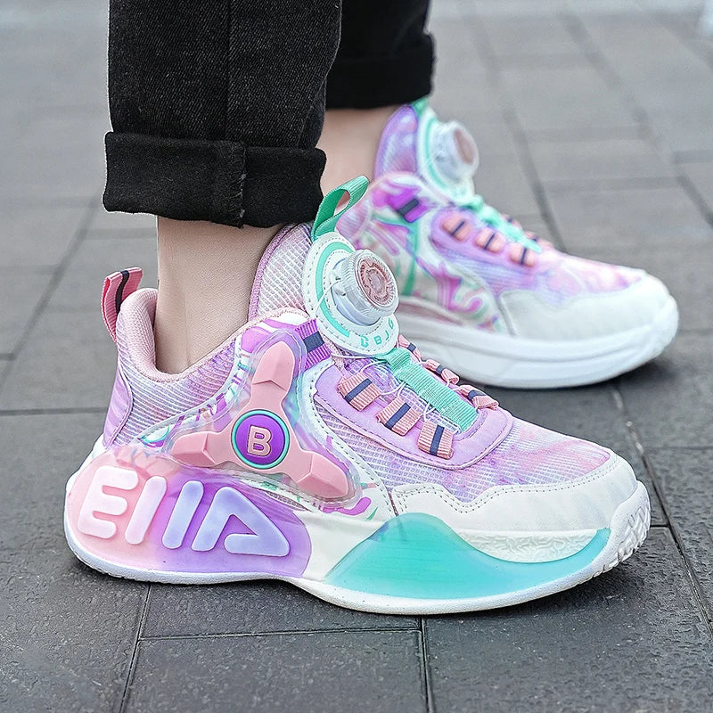 Children's Sports Shoes Flat Outdoor Sports Lightweight Casual Footwear Wear-resistant Comfortable Running Shoes for Kids