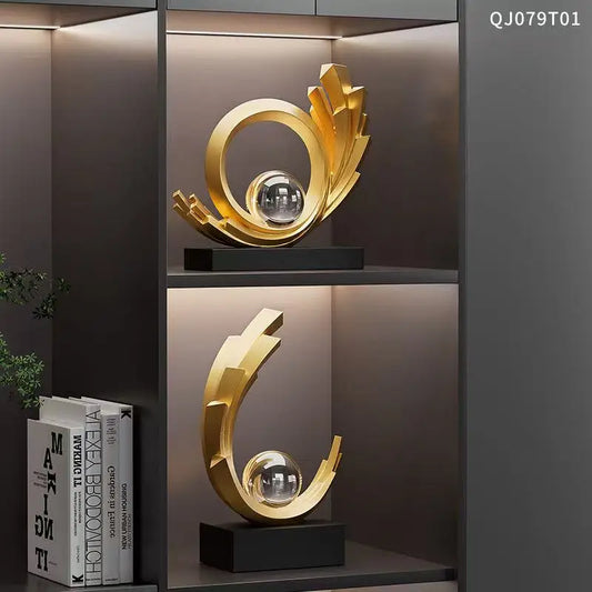 1Pc Collectible Figurine, Light Luxury Smooth Smooth Decoration Home Living Room Entrance Cabinet Tv Cabinet Decoration Housewarming Opening Gift