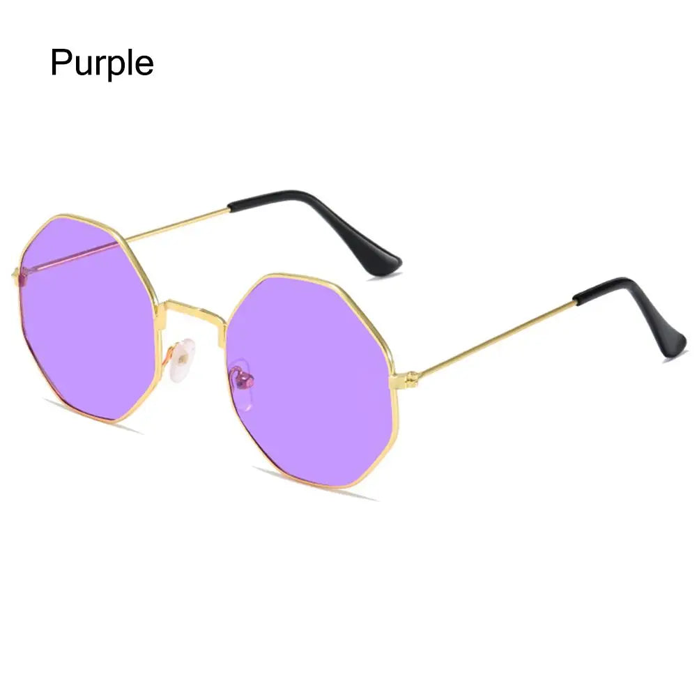 Trendy Sun Glasses UV400 Protection Sunglasses for Women Men's Shades Octagonal Polygon Retro Sunglasses