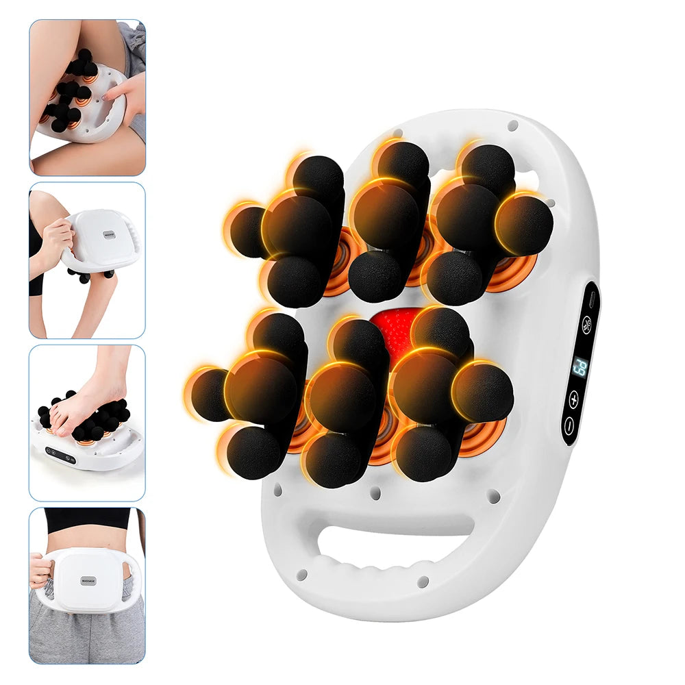 22-Head Fascia Gun High-Frequency Vibration Body Massage Gun Back and Waist Massager Neck Shoulder Massager Muscle masajeador