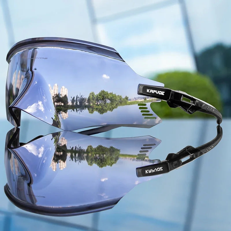 Kapvoe Cycling Sunglasses UV400 Protect Men Bike Sunglasses MTB Eyewear Outdoor Sport Goggles Bike Glasses Oculos De Ciclismo