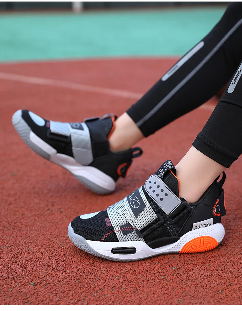 New Brand Children's Basketball Shoes For Boys Girls Non-slip Kids Sport Shoes Lightweight Outdoor Sneakers Trainers Footwear
