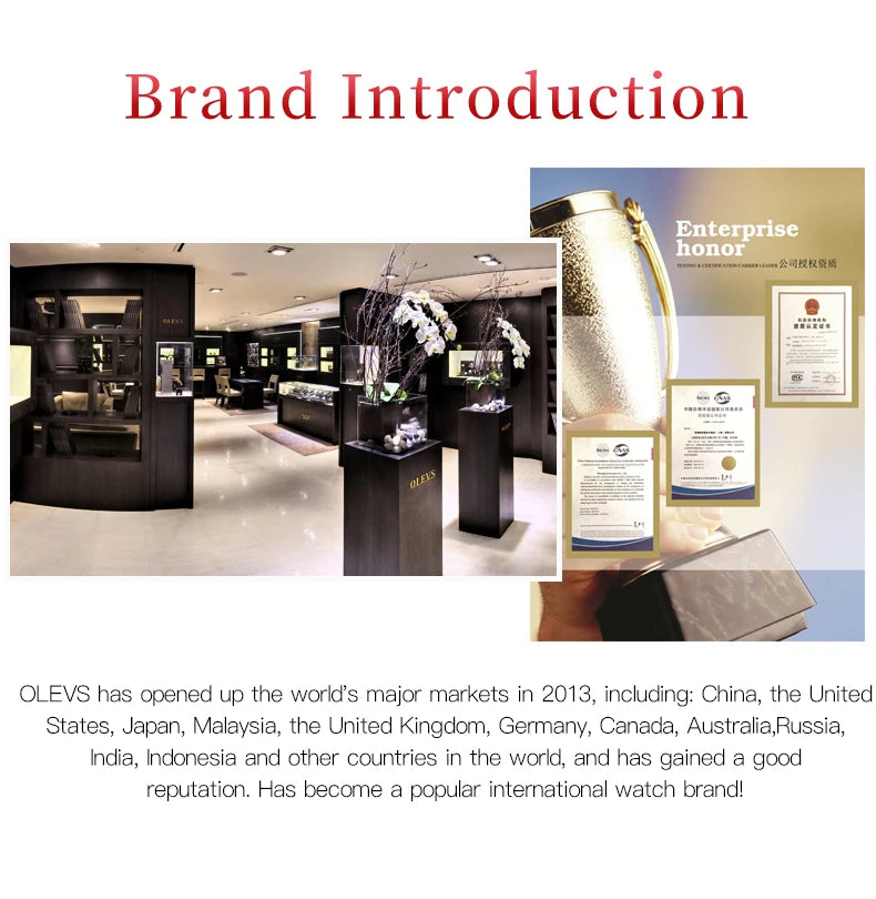 OLEVS 6612 Womens Watch Elegant Fashion Bezel Ceramic Strap Original Mechanical Watch Waterproof Luminous Butterfly Dial Ladies