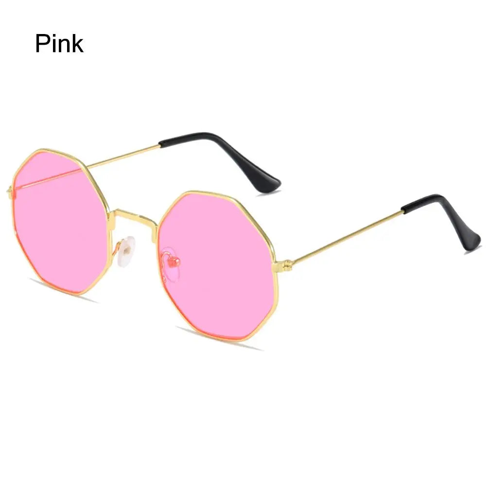Trendy Sun Glasses UV400 Protection Sunglasses for Women Men's Shades Octagonal Polygon Retro Sunglasses