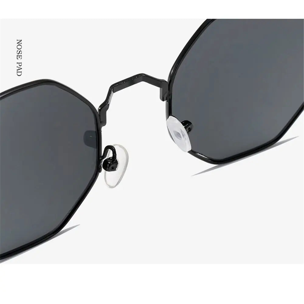 Trendy Sun Glasses UV400 Protection Sunglasses for Women Men's Shades Octagonal Polygon Retro Sunglasses