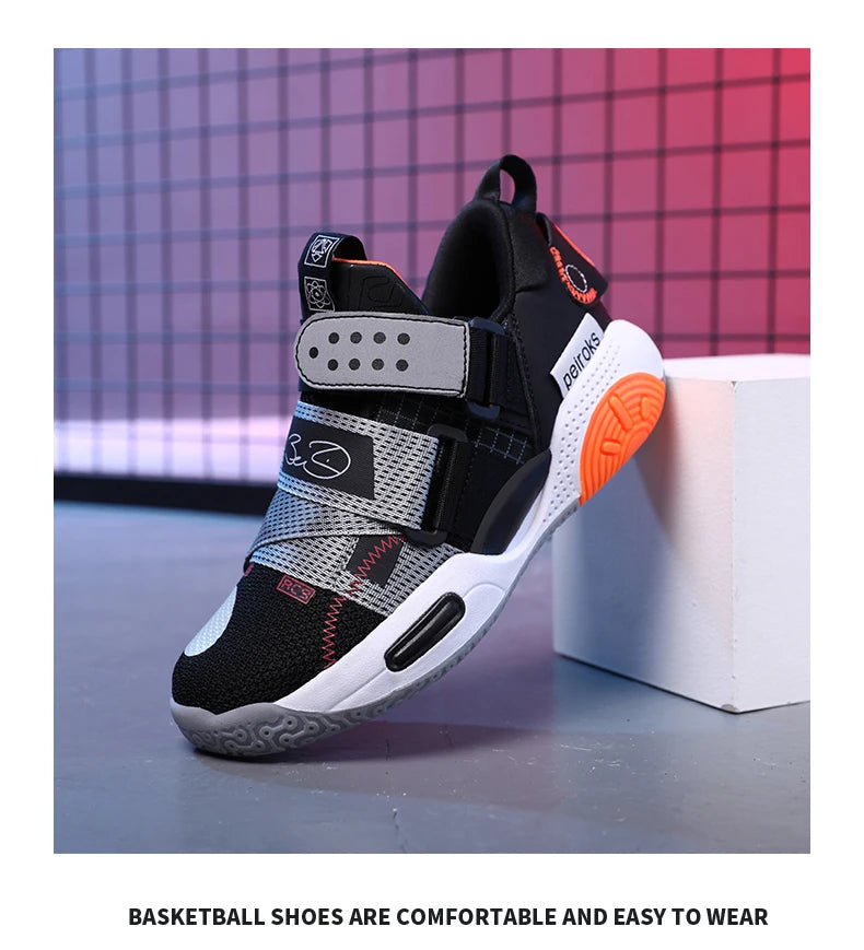 New Brand Children's Basketball Shoes For Boys Girls Non-slip Kids Sport Shoes Lightweight Outdoor Sneakers Trainers Footwear