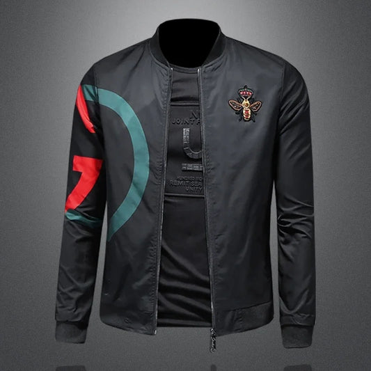 New Spring and Autumn Round Neck Baseball Jacket Men's Jacket Luxury Fashion Designer Casual Slim fit Coat  bomber jacket men