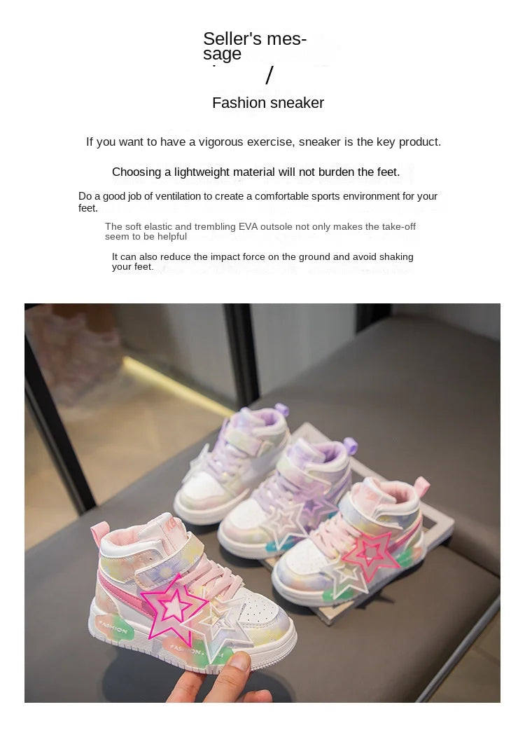 Spring Kids Shoes Fashion Classic Non-slip Children Sneakers 2024 Autumn New Walking Shoes for Girls Casual Outdoor