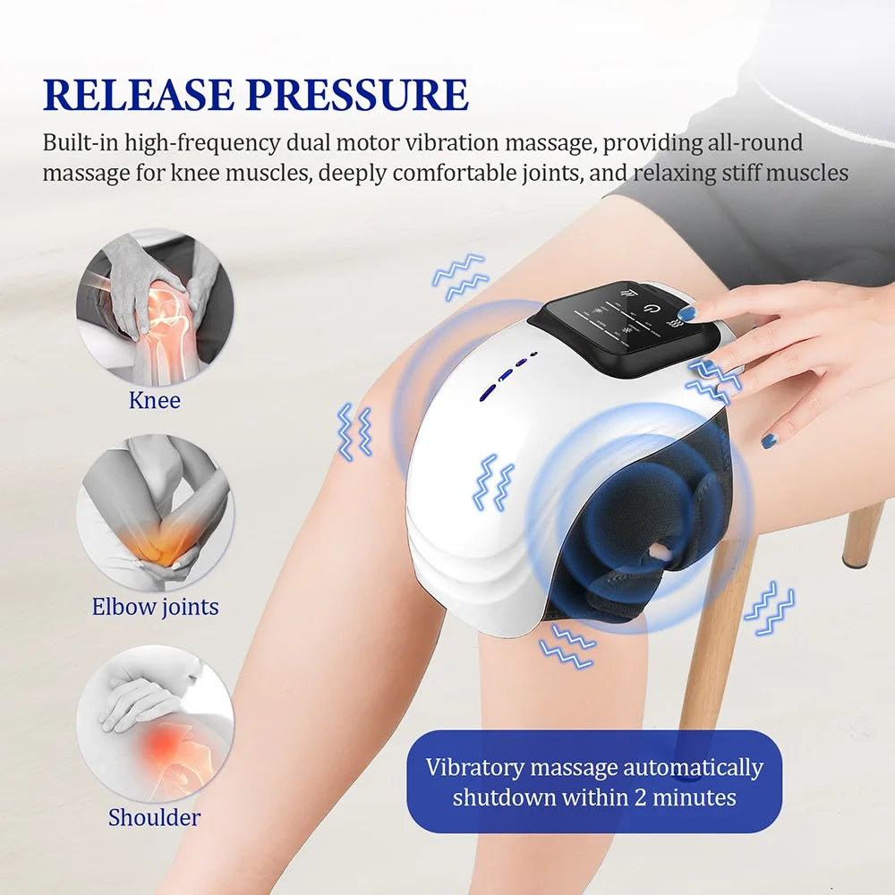 foreverlily Smart Cordless Knee Massager Vibration Air Pressure Knee Relaxing Massage Electric Elbow Shoulder Knee masajeador