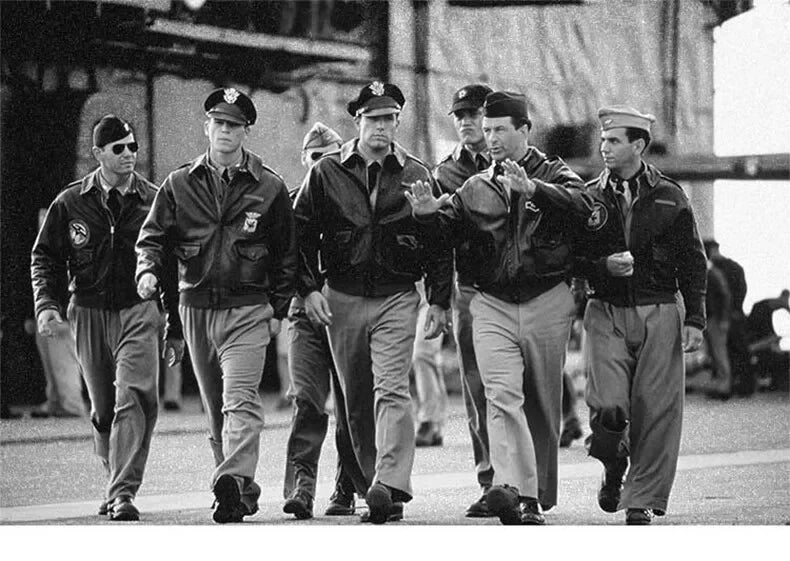 Men's Jacket Spring and Autumn Air Force MA1 Pilot Jacket Heavy Industry Embroidery Motorcycle American Fashion Baseball Jacket