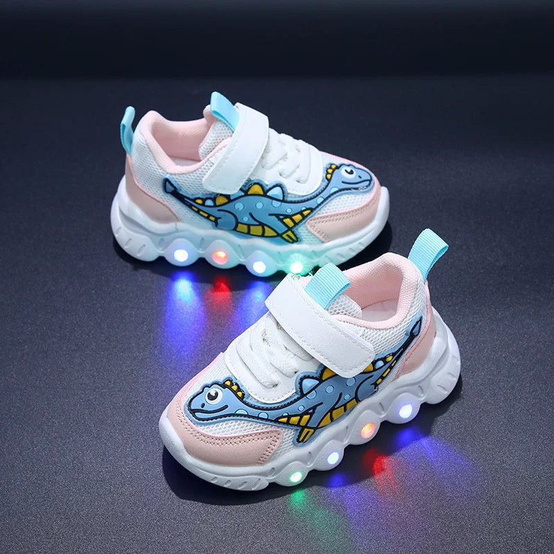 2023 New LED Children's Trainers Boys and Girls Tennis Shoes Sports Shoes for Toddlers Child Kids Sneakers