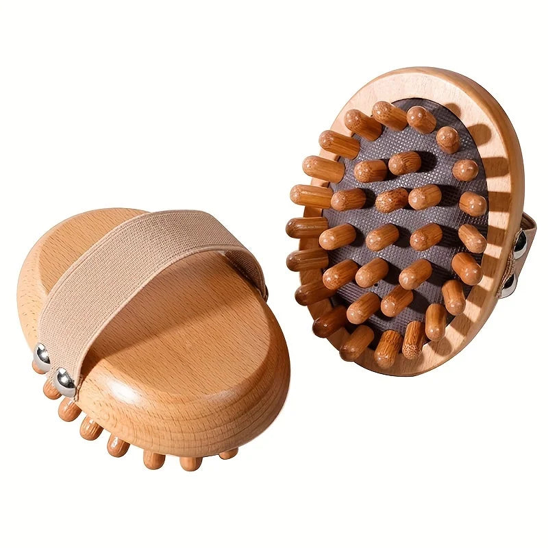 1pc Meridian Massage Brush Soft Manual Full Body Gua Sha Massager Head Abdomen Leg Body Relaxation Home Use Anti-Fatigue