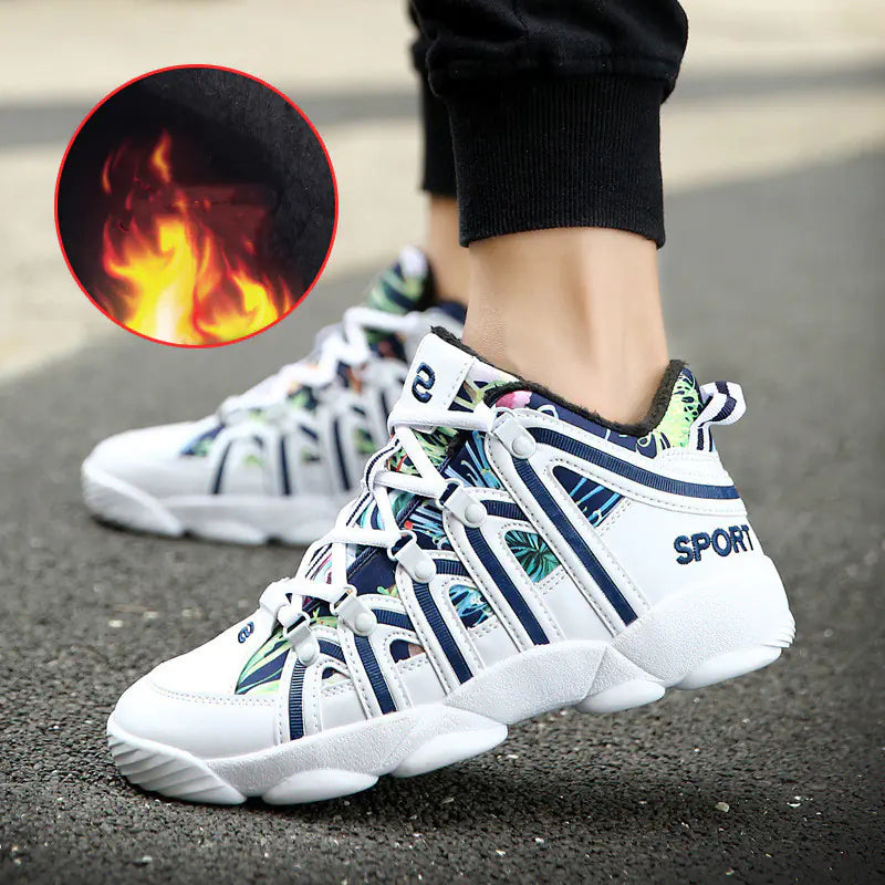 Winter Basketball Sneakers for Couples - Trendy Casual Shoes