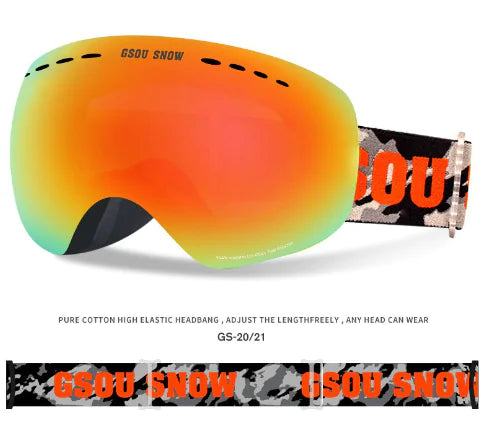 Anti-Fog Ski Goggles