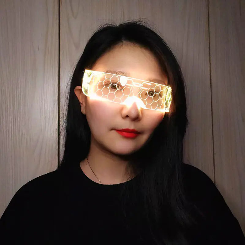 Colorful LED Bouncing Disco Glasses for Parties