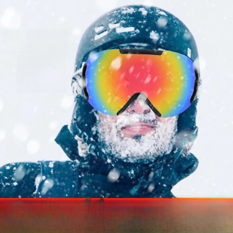 Dual-Layer Anti-Fog Ski Goggles for Men and Women