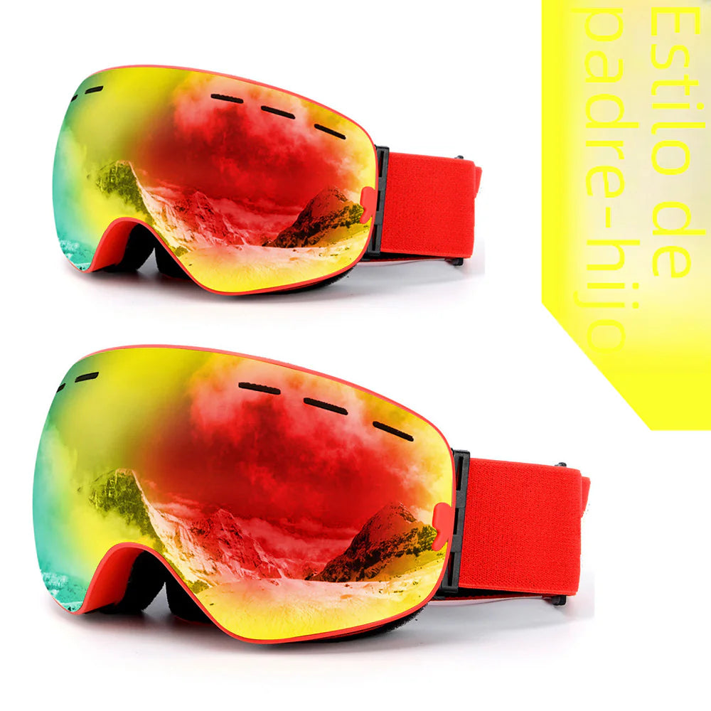 REVO Coated Large Spherical Lens Ski Goggles HX18