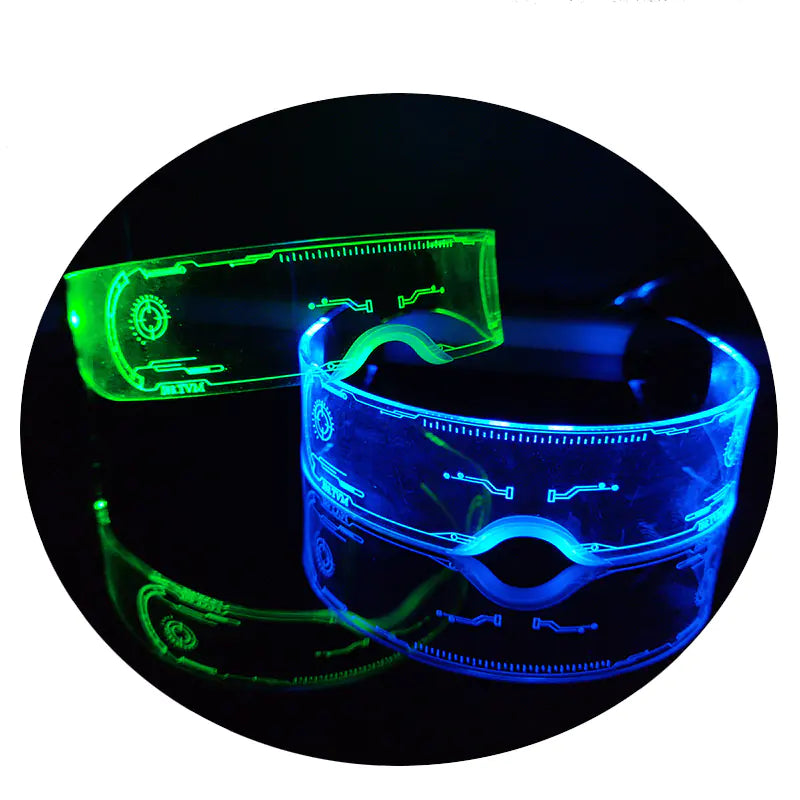 Colorful LED Bouncing Disco Glasses for Parties