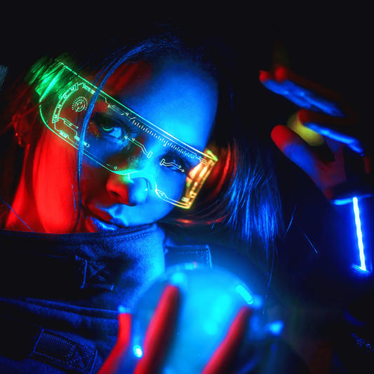 Colorful LED Bouncing Disco Glasses for Parties