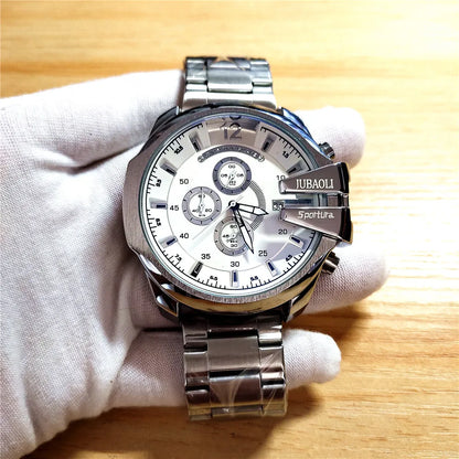 Top Brand Chronograph Watches Men Large Dial Multifunction Military Quartz Business Creative Sports Wristwatch Relogio Masculino