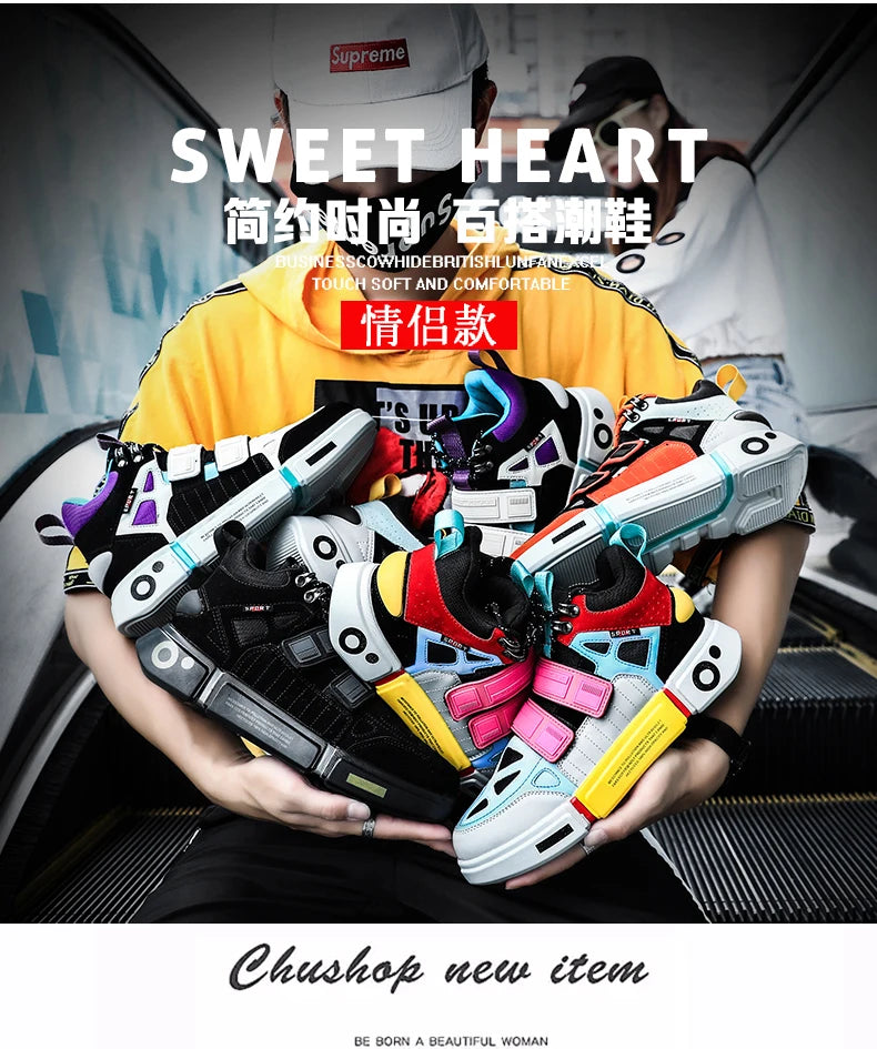 Men Sneakers Outdoor Breathable Thick Sole Running Shoes for Men Sports Shoes Comfortable Couples Sneaker Size 36-45 Zapatillas