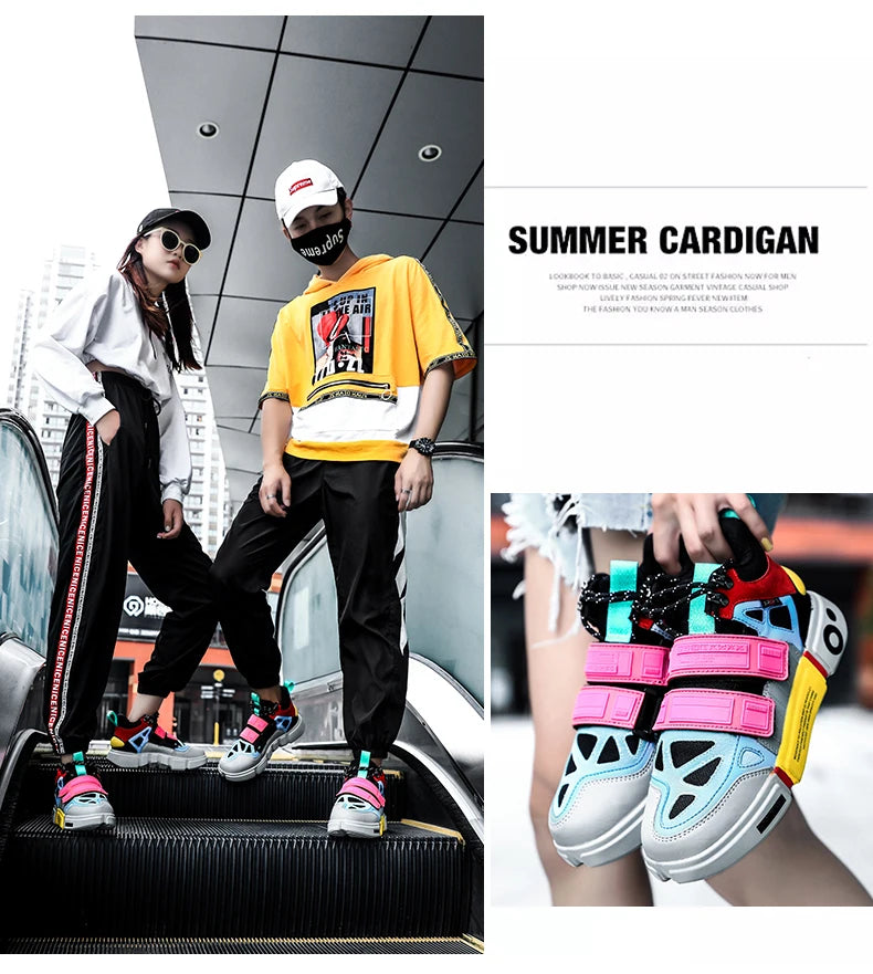 Men Sneakers Outdoor Breathable Thick Sole Running Shoes for Men Sports Shoes Comfortable Couples Sneaker Size 36-45 Zapatillas