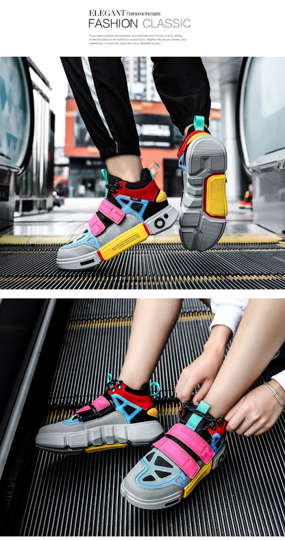 Men Sneakers Outdoor Breathable Thick Sole Running Shoes for Men Sports Shoes Comfortable Couples Sneaker Size 36-45 Zapatillas