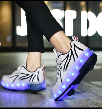 Colorful LED Skating Shoes for Men, Women, and Kids