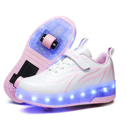 Colorful LED Skating Shoes for Men, Women, and Kids