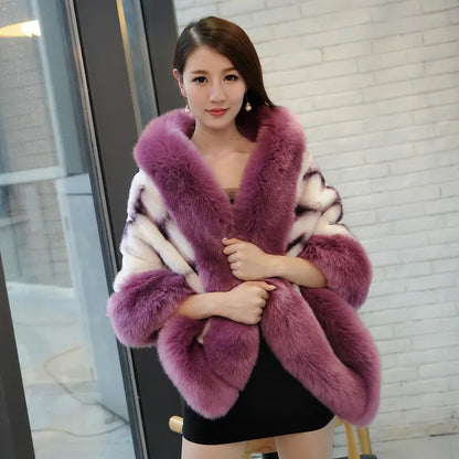 Faux Fur Short Jacket for Bridesmaids and Cozy Wrap
