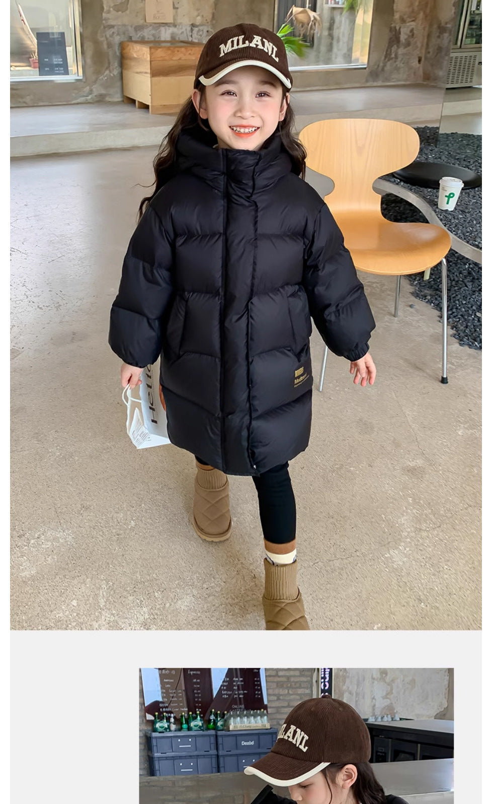 -30℃ Kids Winter Girls Padded Jackets Thick Warm Waterproof Shiny Hooded Coats Children Outerwear Clothes Teen Parka 5-14 Years