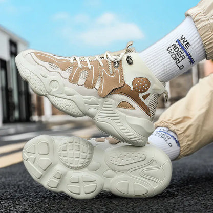 High-Top Basketball Shoes with Shock Absorption (Men's)