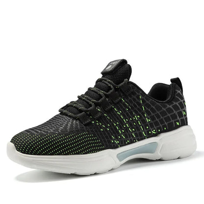 Men Fashion LED Shoes Light Up Sneakers USB Recharging Fiber OPTIC Cloth Elastic Sole Glowing Luminous Flashing Casual Shoes