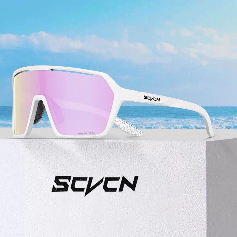 Scvcn Color Photochromic Sunglasses Cycling Glasses Sports for Men Mountain Bike Road Bicycle Fashion Eyewear Goggles UV400 MTB