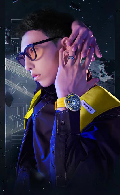 Mark Fairwhale 5700 Men's Watches Brand Silicone Strap Planet For Men Top Quartz Watch Reloj Hombre