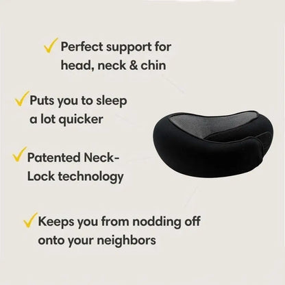 Memory Foam Neck Pillow Neck Support Pillow With Head Cushion Support Camping Neck Protect Soft Memory Foam Head Support