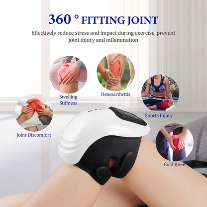 foreverlily Smart Cordless Knee Massager Vibration Air Pressure Knee Relaxing Massage Electric Elbow Shoulder Knee masajeador