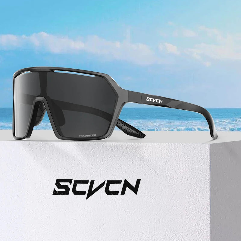 Scvcn Color Photochromic Sunglasses Cycling Glasses Sports for Men Mountain Bike Road Bicycle Fashion Eyewear Goggles UV400 MTB